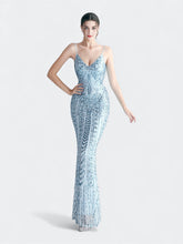 Aurelia Sukienka Maxi z Cekinowym Haftem