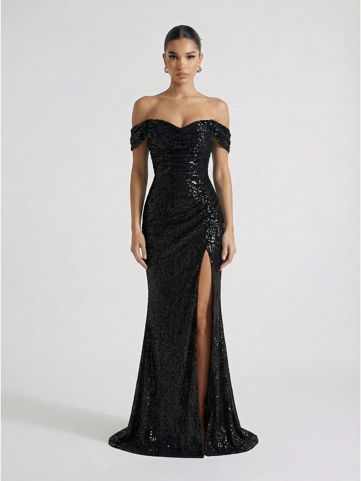 Elori Sukienka Maxi Z Opuszczonymi Ramionami