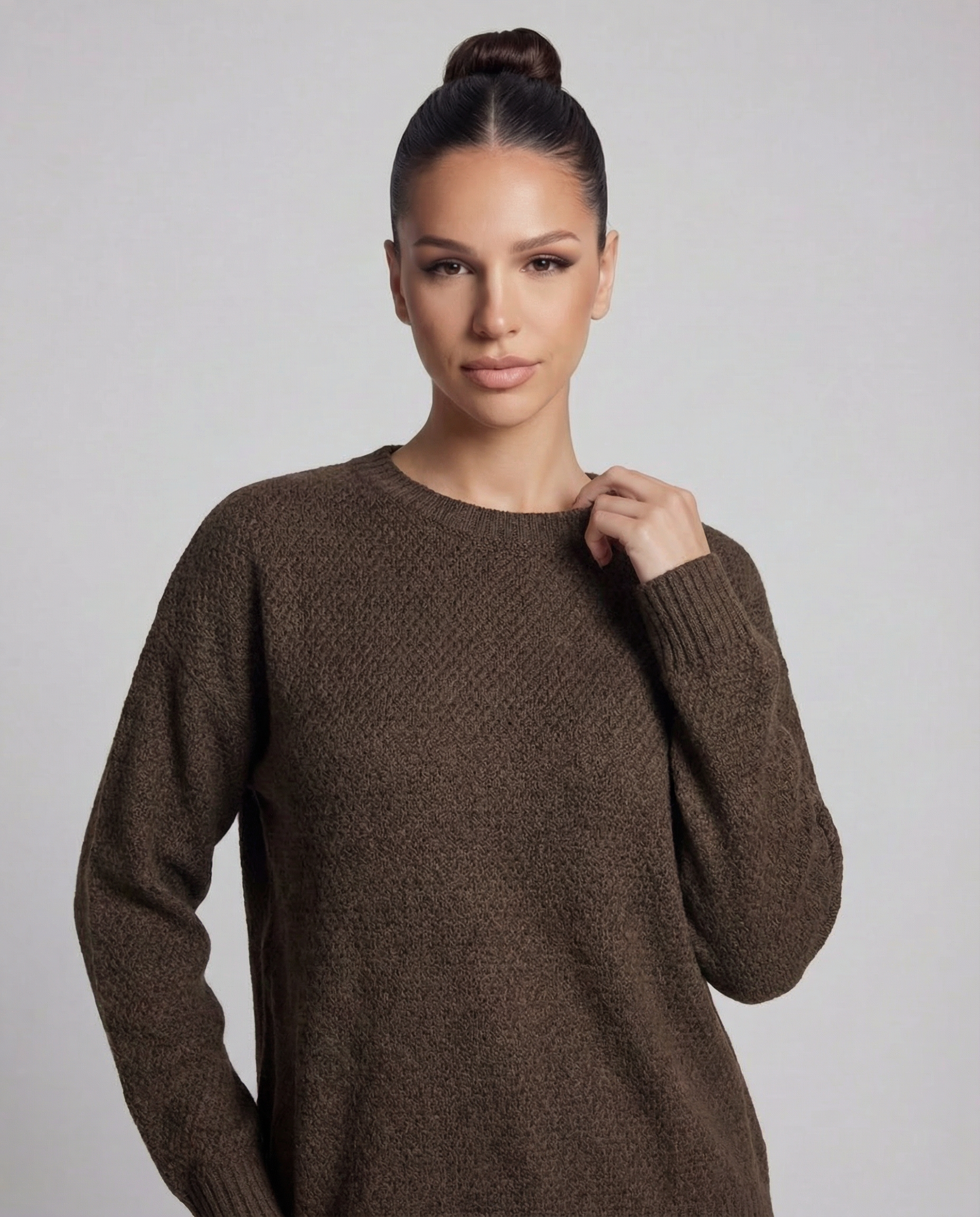 VELORIA Sweter Bouclé