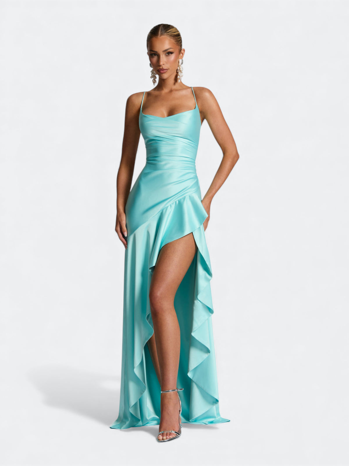 Seraphine Sukienka Maxi Z Asymetrycznym Dołem